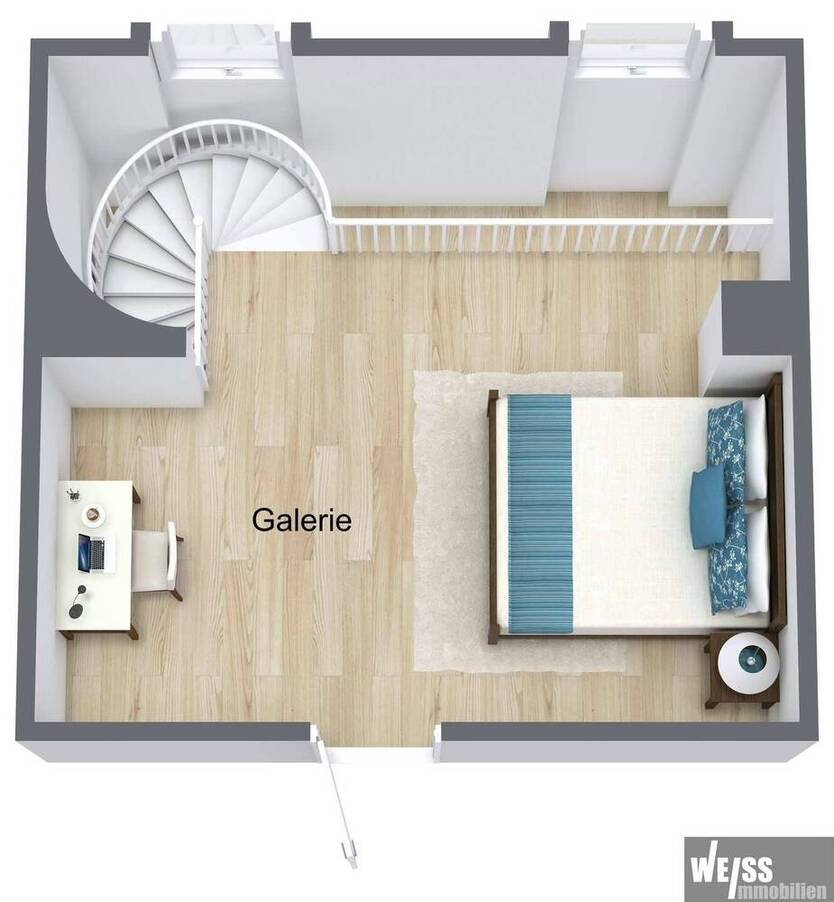 Helle 1,5 Zimmer Wohnung mit Galerie +++KEIN BALKON+++