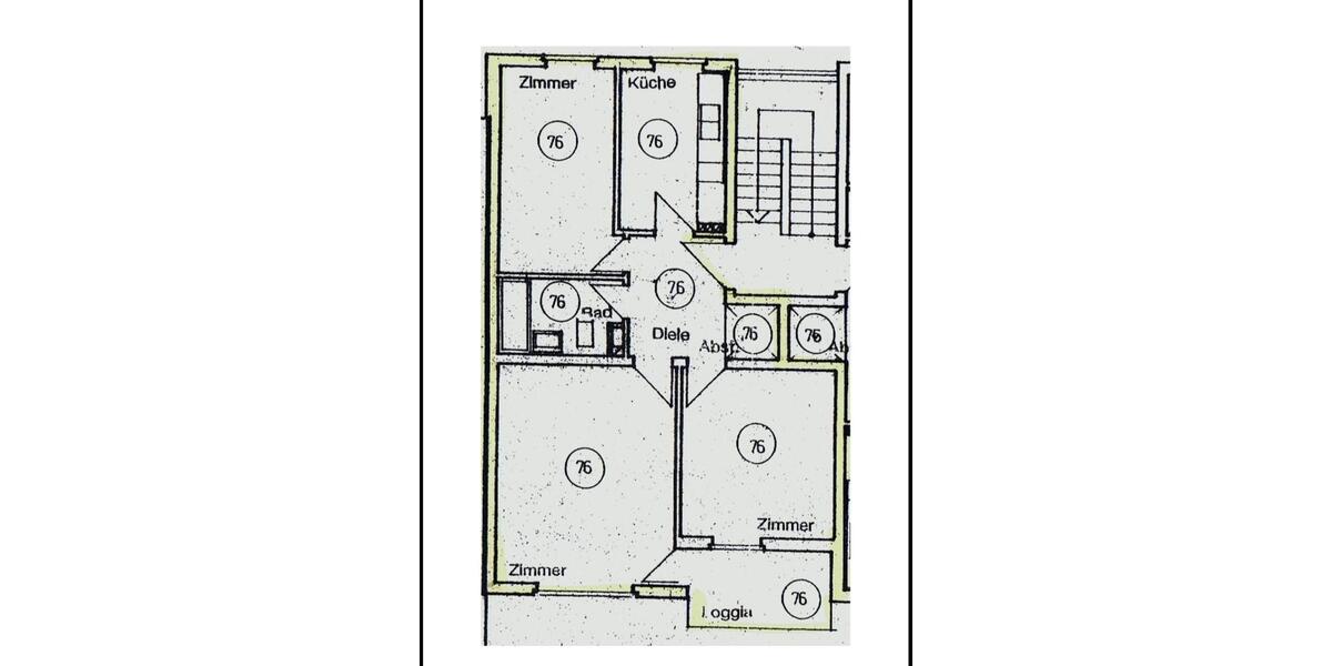 Etagenwohnung Gerbrunn - 3 Zimmer, 70 m&sup2;, 900&euro; | Angebot:26444251