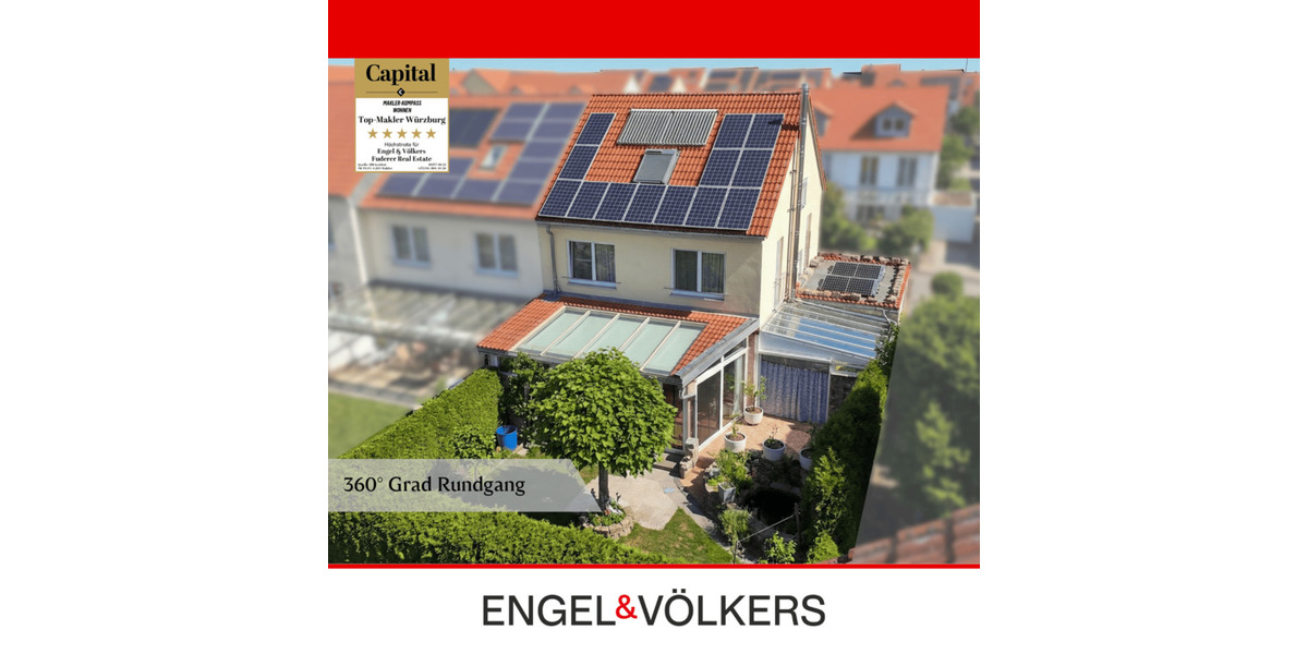Reihenendhaus Würzburg Rottenbauer - 5 Zimmer, 150 m&sup2;, 445.000&euro; | Angebot:26500627