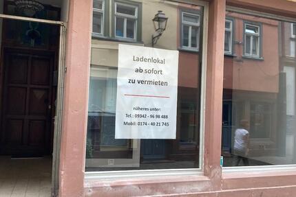Ladengeschäft in der Wertheimer Fussgängerzone