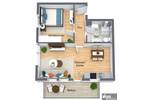 Etagenwohnung Würzburg Versbach - 2 Zimmer, 44 m&sup2;, 169.500&euro; | Angebot:26572621