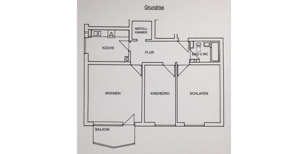 Etagenwohnung Würzburg Lindleinsmühle - 3 Zimmer, 73 m&sup2;, 240.000&euro; | Angebot:27259953