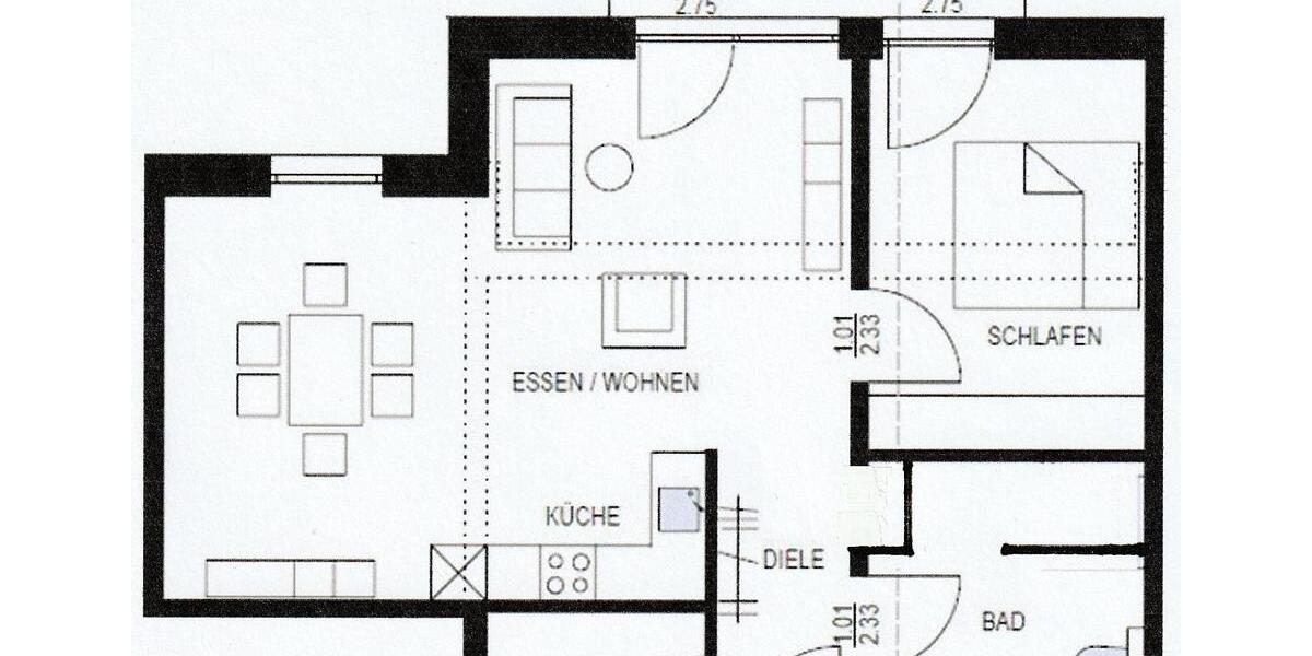 Erdgeschoßwohnung Tauberbischofsheim - 2.5 Zimmer, 67 m&sup2;, 890&euro; | Angebot:26022438