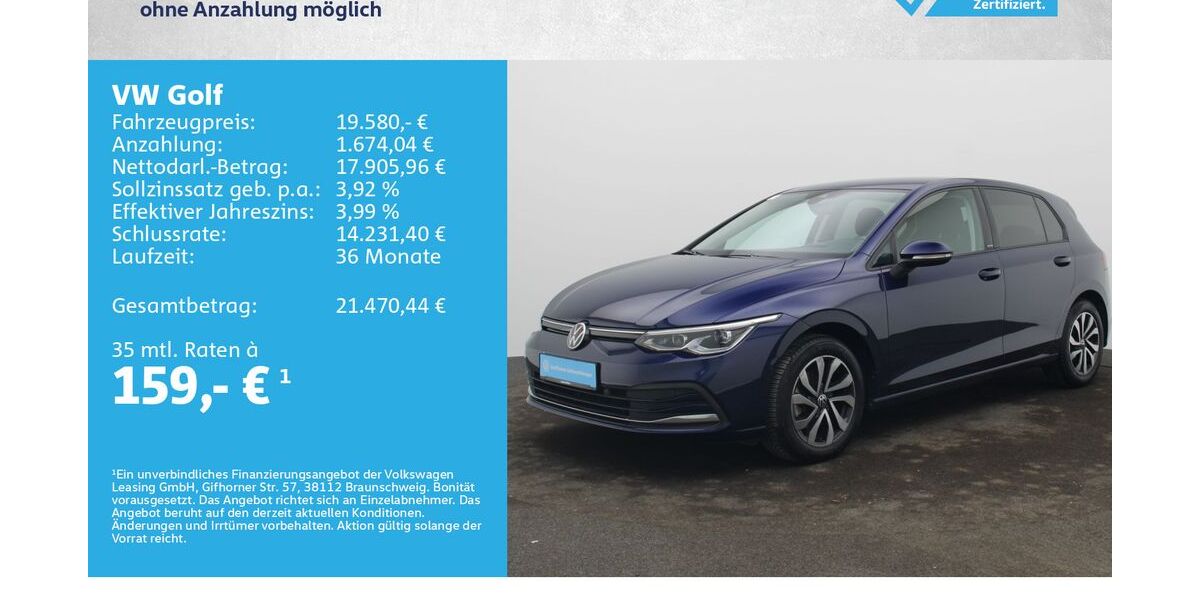 VW Golf 52.000 km 19.580 &euro; Würzburg 97076