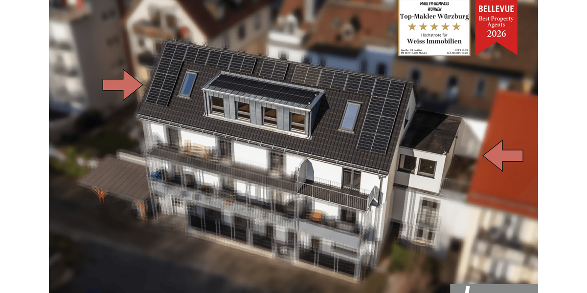 Etagenwohnung Würzburg Hubland - 4 Zimmer, 122 m&sup2;, 749.250&euro; | Angebot:24658178