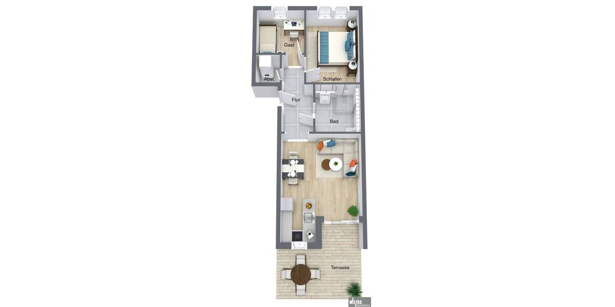 Etagenwohnung Marktheidenfeld - 3 Zimmer, 79 m&sup2;, 295.000&euro; | Angebot:26475840