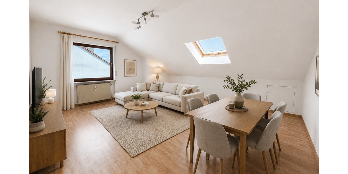 Ruhig wohnen, stadtnah leben – 2-Zimmer-Wohnung mit Dachloggia und Tiefgaragenstellplatz - Etagenwohnung würzburg Versbach | Angebot:27144301