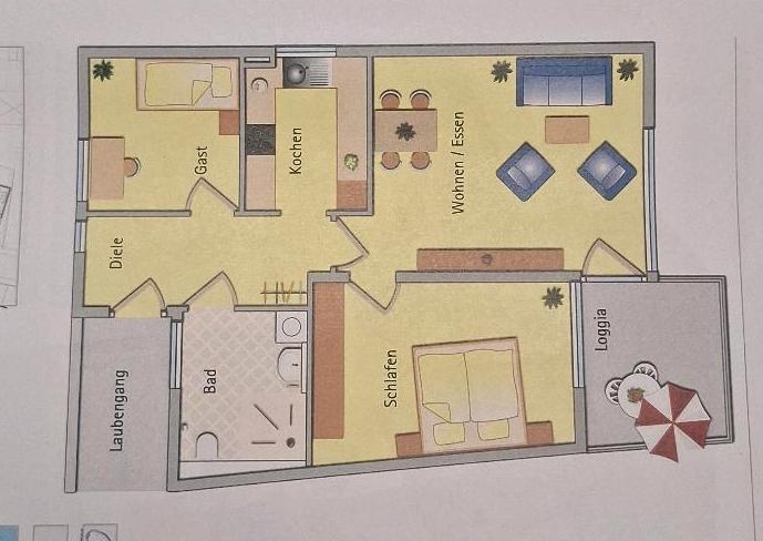 Etagenwohnung Tauberbischofsheim - 3 Zimmer, 73 m&sup2;, 950&euro; | Angebot:25270861