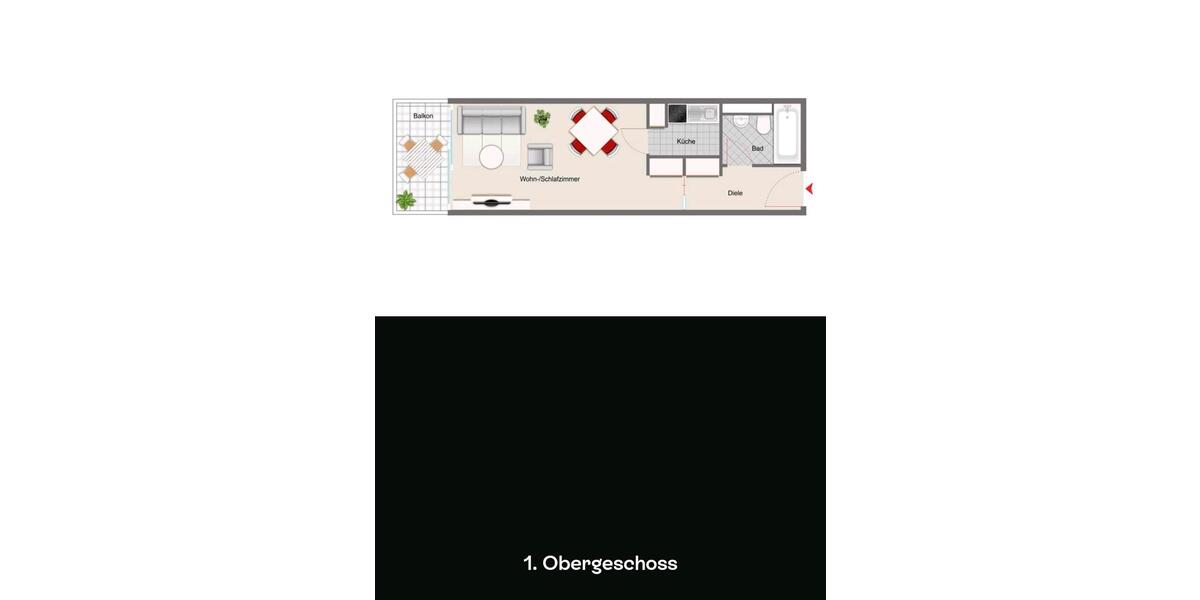 Etagenwohnung Würzburg - 1 Zimmer, 31 m&sup2;, 140.000&euro; | Angebot:27155206