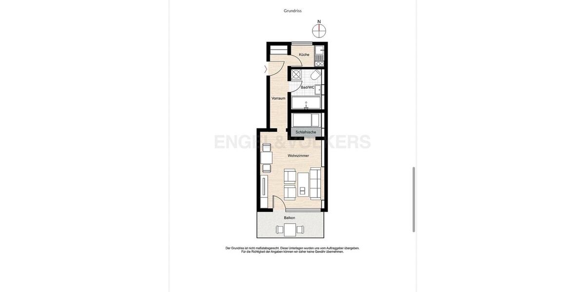 Etagenwohnung Würzburg Lengfeld - 1 Zimmer, 36 m&sup2;, 149.000&euro; | Angebot:26904581