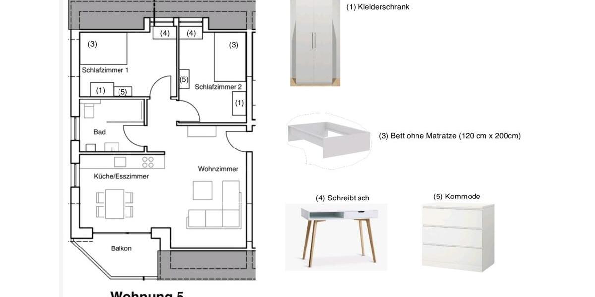 Etagenwohnung Gerbrunn - 2 Zimmer, 65 m&sup2;, 480&euro; | Angebot:24750832