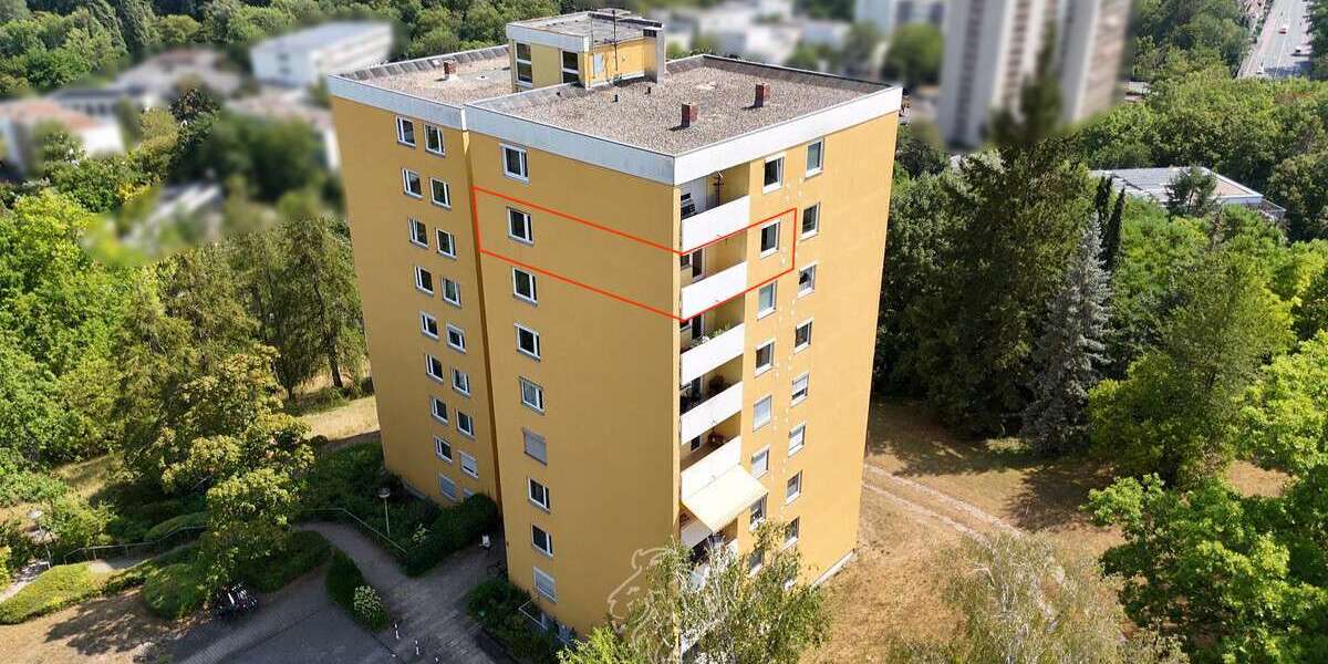 Etagenwohnung Würzburg Lindleinsmühle - 2 Zimmer, 58 m&sup2;, 299.000&euro; | Angebot:27245710