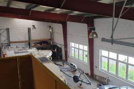 Hallen-Lager-Werkstatt; Stellplätze; Sozialraum mit DuscheWC; gut anfahrbar; ideal für Handwerker; zimmer