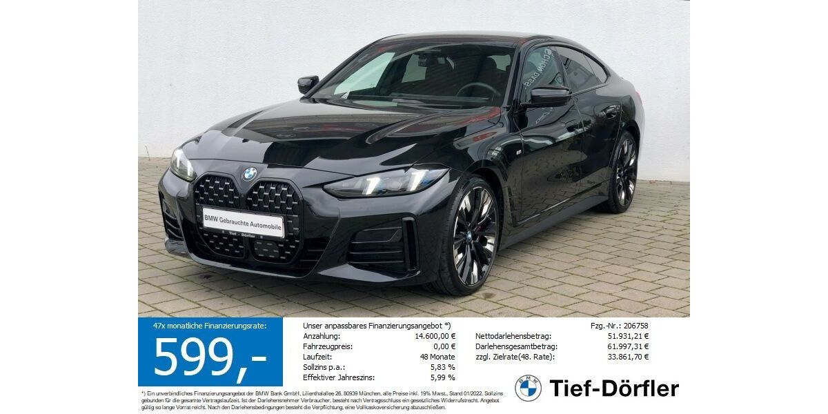 BMW 430 Gran Coupé 19.899 km 58.440 € Marktsteft 97342