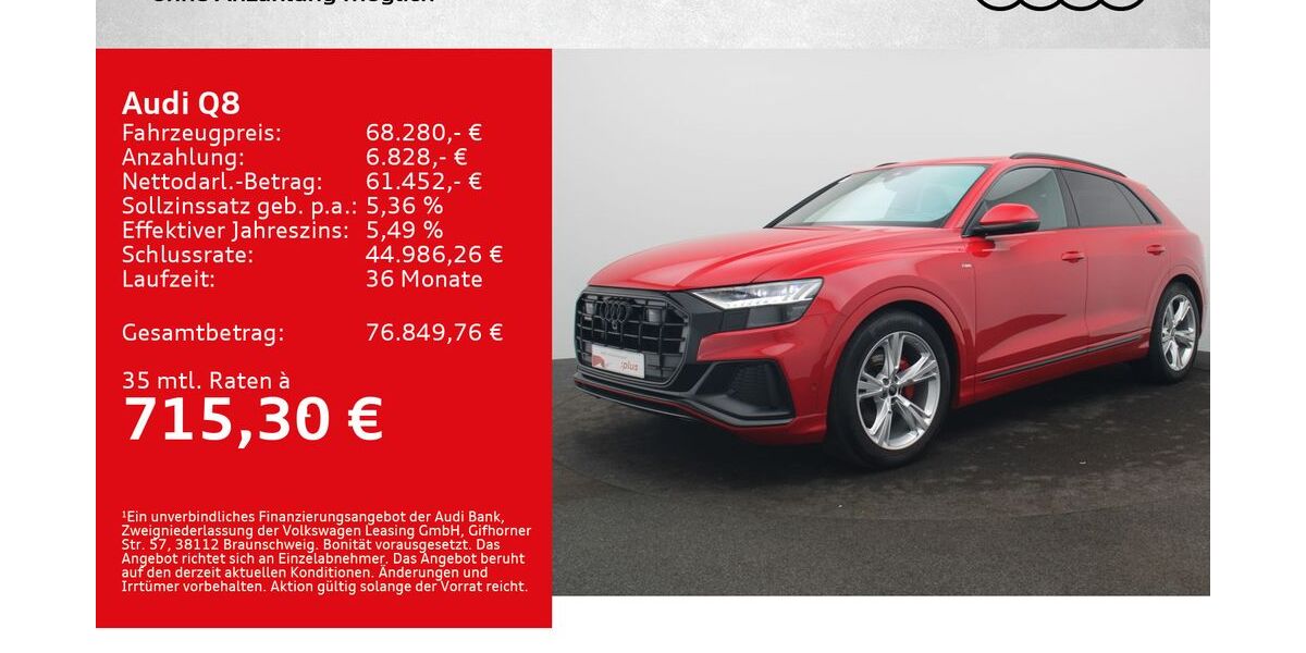 Audi Q8 51.000 km 67.580 &euro; Würzburg 97076