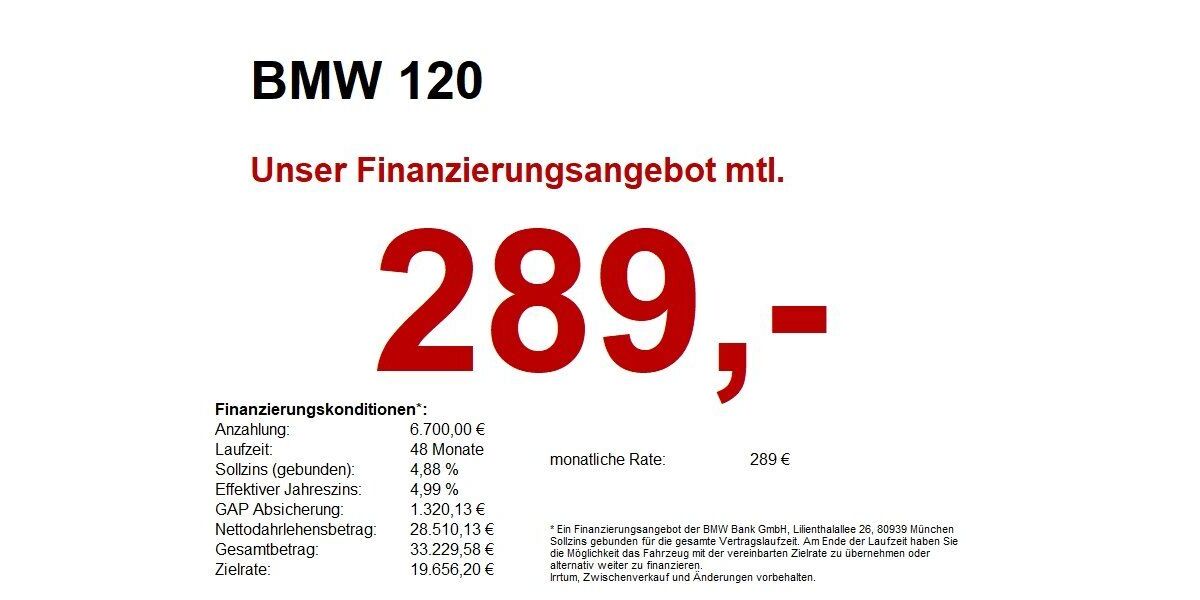 BMW 120 8.750 km 33.990 € Marktsteft 97342