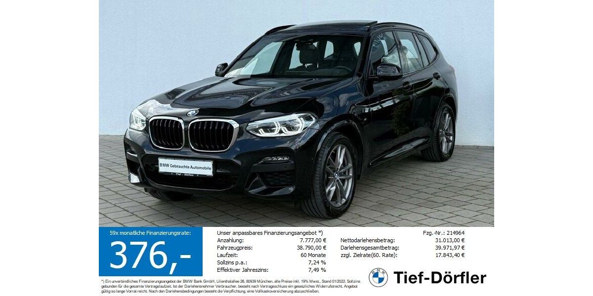BMW X3 105.700 km 38.790 &euro; Marktsteft 97342