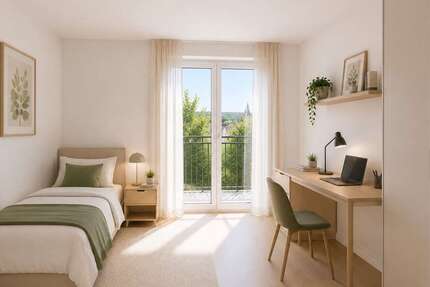 Wohnung Würzburg Sanderau - 2 Zimmer, 48 m&sup2;, 863&euro; | Angebot:27389493