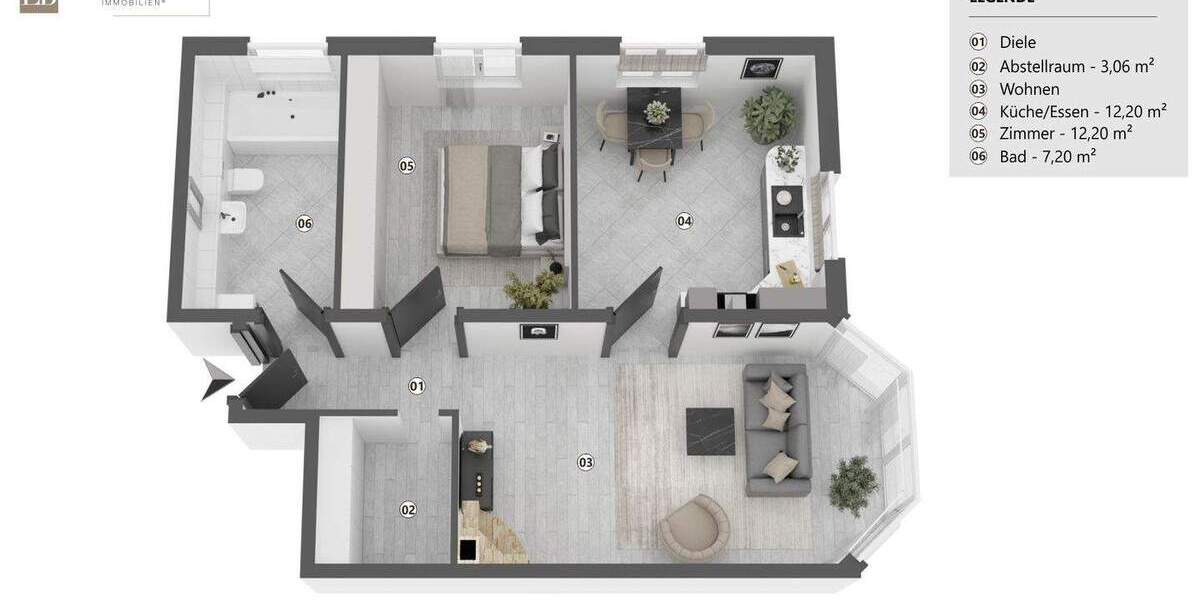 Etagenwohnung Esselbach Kredenbach - 2 Zimmer, 56 m&sup2;, 150.000&euro; | Angebot:25675058