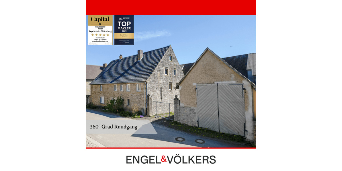 Bauernhaus, Landhaus Gaukönigshofen Rittershausen - 1 Zimmer, 280 m&sup2;, 295.000&euro; | Angebot:26892871