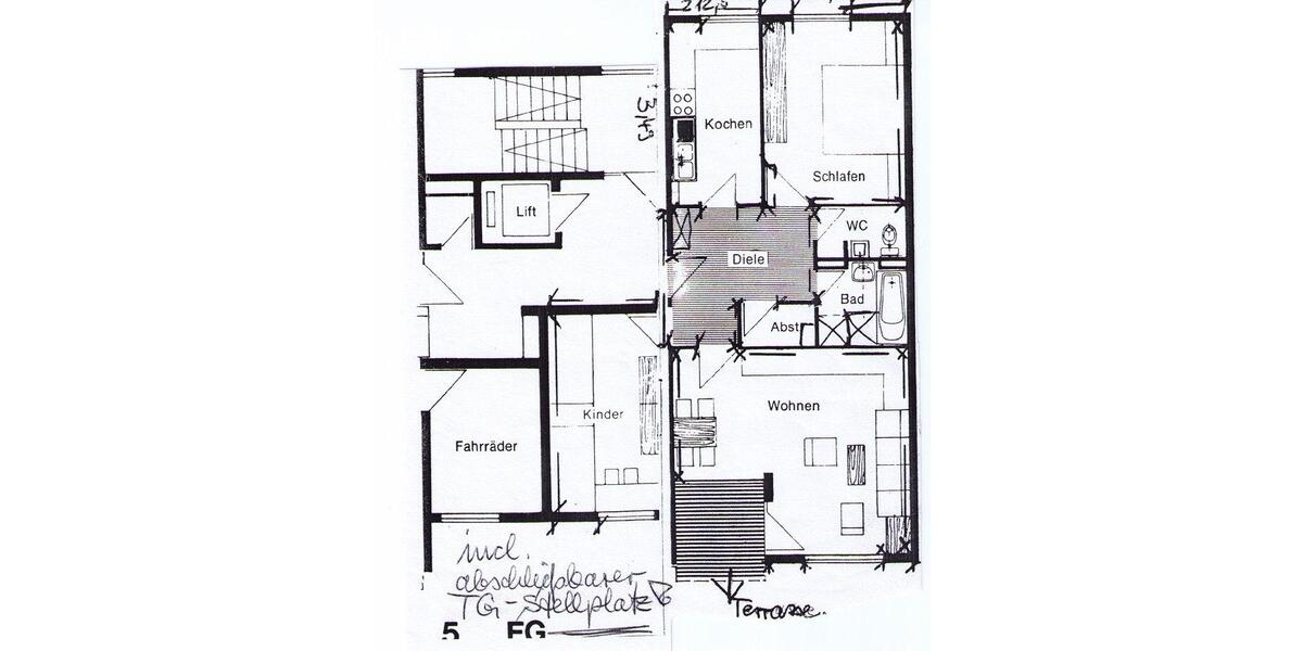 Erdgeschoßwohnung Würzburg Heuchelhof - 3 Zimmer, 80 m&sup2;, 279.000&euro; | Angebot:26676008