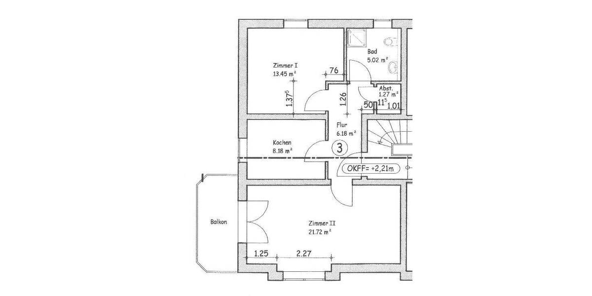 Etagenwohnung Reichenberg - 2 Zimmer, 55 m&sup2;, 620&euro; | Angebot:26671771