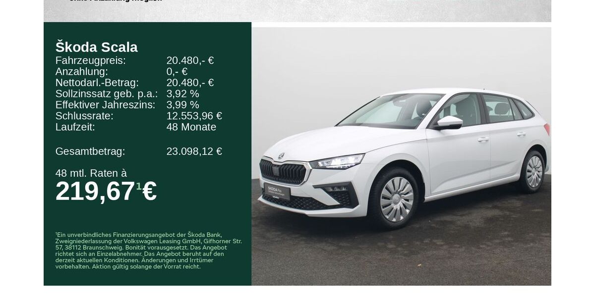 Skoda Scala 23.000 km 19.280 &euro; Würzburg 97084
