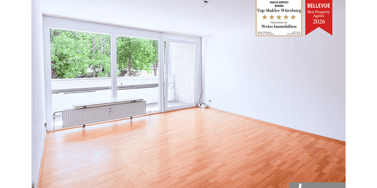 Etagenwohnung Würzburg Lindleinsmühle - 2 Zimmer, 71 m&sup2;, 230.000&euro; | Angebot:27208839