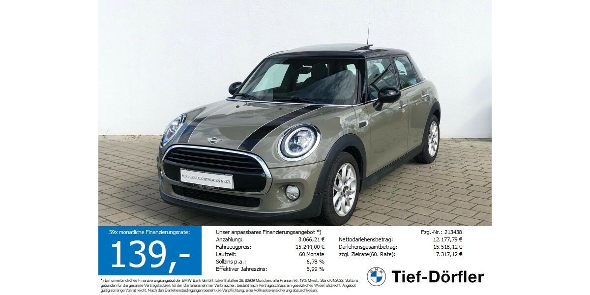 Mini Cooper 101.486 km 14.890 &euro; Marktsteft 97342