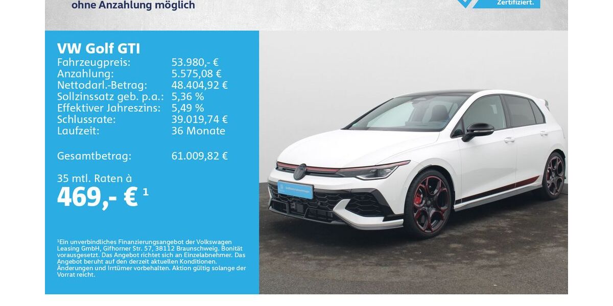VW Golf 5.000 km 52.980 &euro; Würzburg 97076