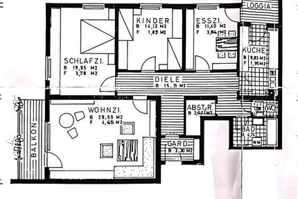 Wohnung Gerbrunn - 4 Zimmer, 113 m&sup2;, 1.360&euro; | Angebot:26318843