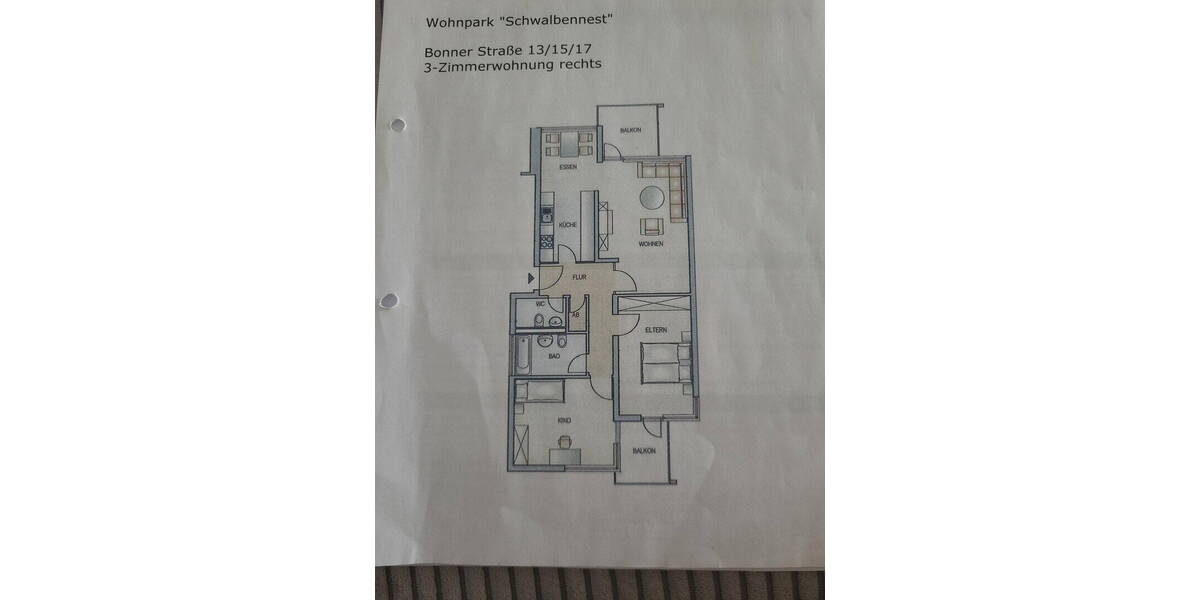 Etagenwohnung Würzburg Heuchelhof - 3 Zimmer, 86 m&sup2;, 290.000&euro; | Angebot:26226265