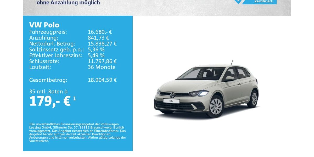 VW Polo 7.000 km 16.680 &euro; Würzburg 97076