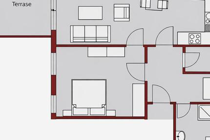 Helle 2 Zimmer-Wohnung mit Terrasse im Herzen der Volkacher Altstadt 2 zimmer