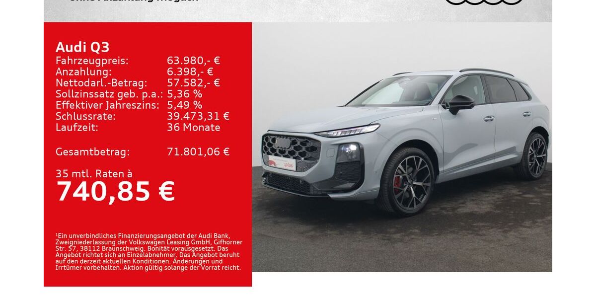 Audi Q3 5.000 km 62.980 &euro; Würzburg 97076