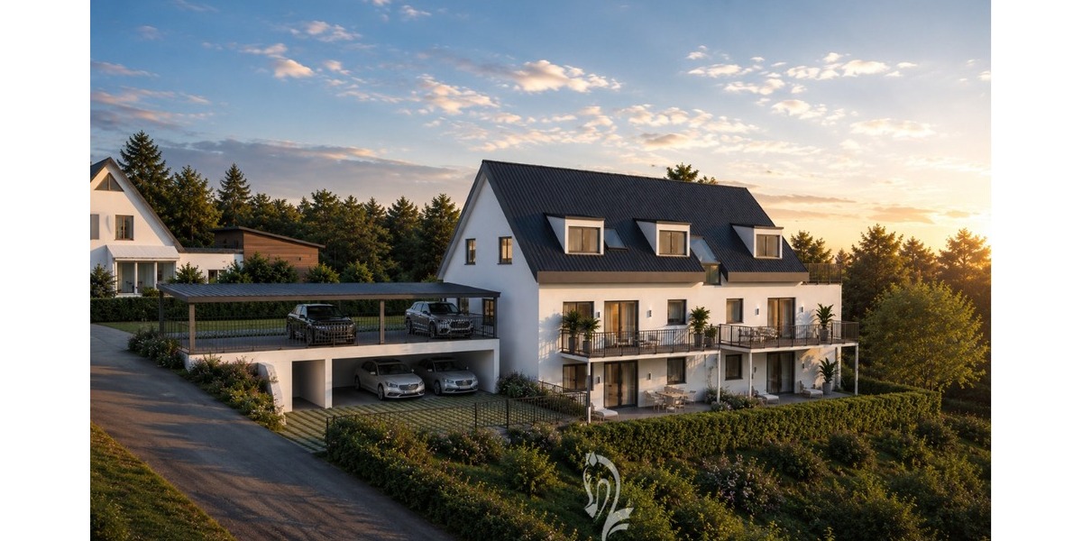 Ganze Etage, Balkonterrassenwohnung - 4,5 Zimmer - Neubau mit 5 Wohneinheiten, hier WE 5 - Dachgeschoßwohnung Höchberg | Angebot:26143368