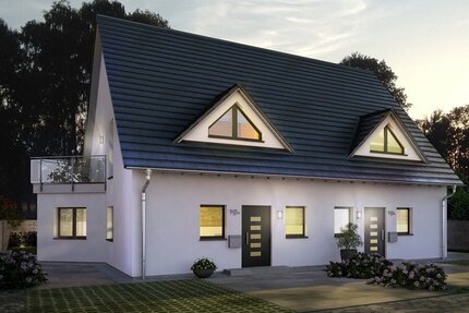 Individuell planbare Doppelhaushälfte mit Pool in 97256 - KfW55 Ausbauhaus - Haus Geroldshausen | Angebot:27355793
