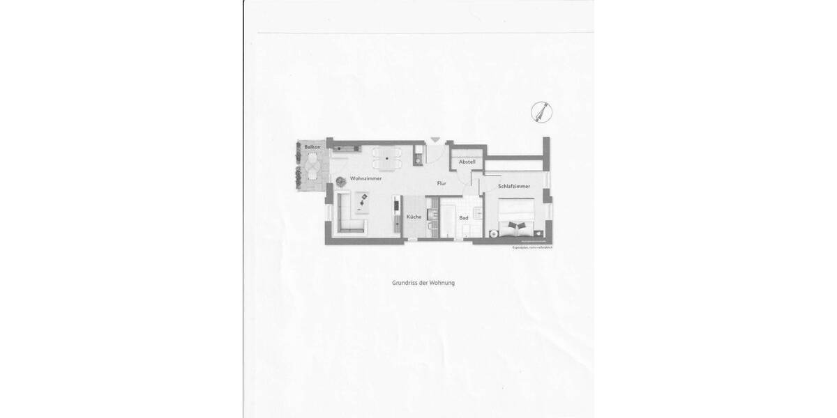 Etagenwohnung Würzburg Heuchelhof - 2 Zimmer, 60 m&sup2;, 259.000&euro; | Angebot:25675069