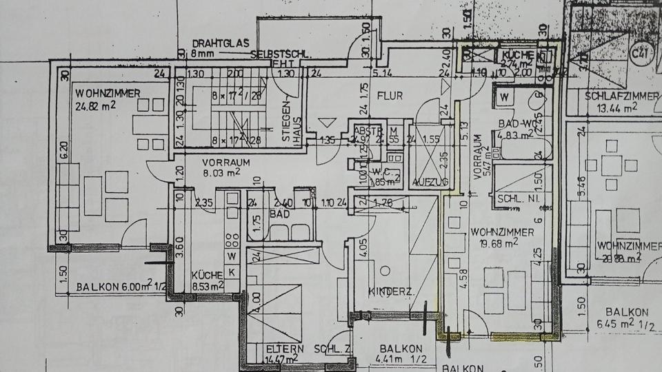 Etagenwohnung Würzburg Lengfeld - 1 Zimmer, 36 m&sup2;, 93.000&euro; | Angebot:27190870