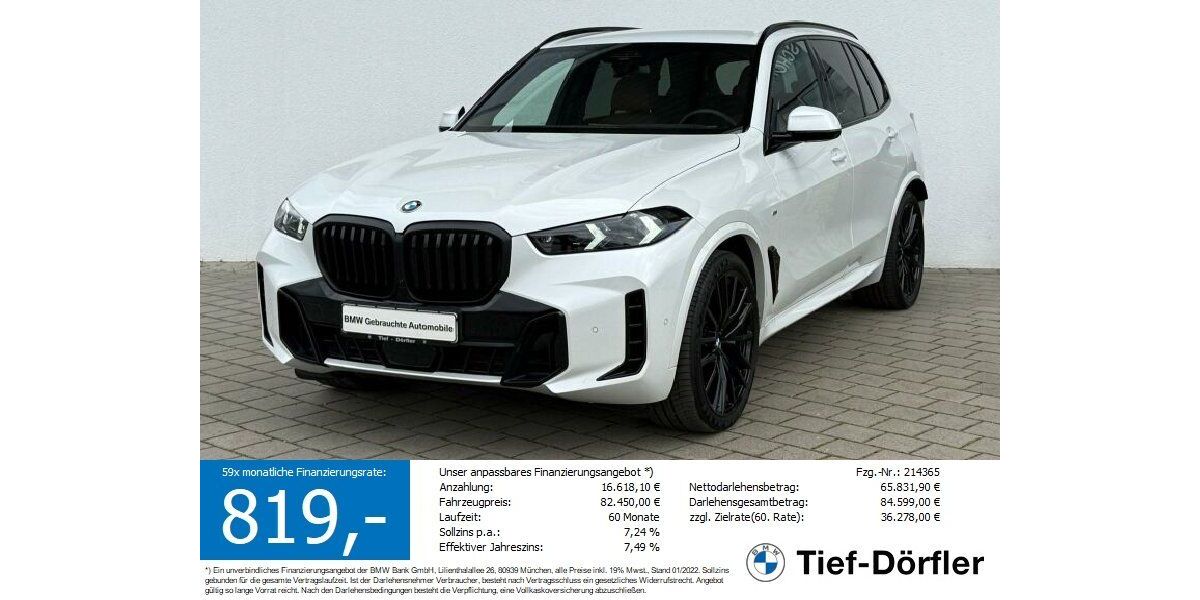 BMW X5 10.450 km 82.450 &euro; Marktsteft 97342