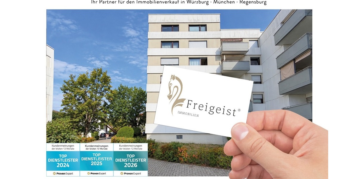 Altersgerecht - Aufzug, Loggia und Tiefgarage – gepflegte 3-Zimmer-Wohnung - Etagenwohnung Höchberg | Angebot:27450926