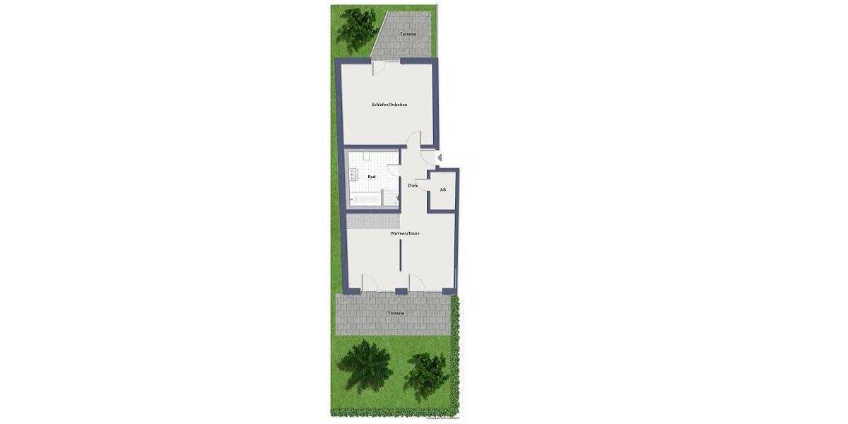 Erdgeschoßwohnung Zell am Main - 2 Zimmer, 92 m&sup2;, 1.100&euro; | Angebot:25308073