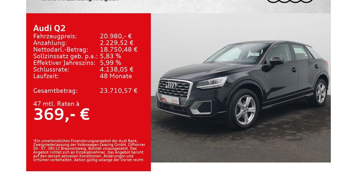 Audi Q2 76.500 km 20.580 &euro; Würzburg 97076