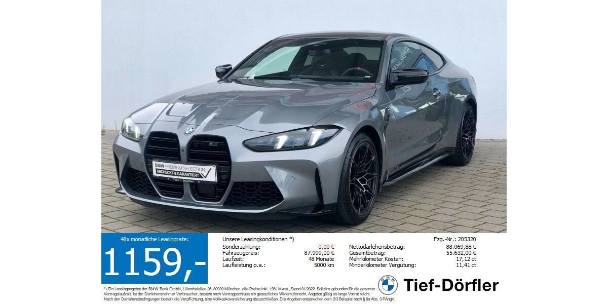 BMW M4 13.900 km 84.440 € Marktsteft 97342