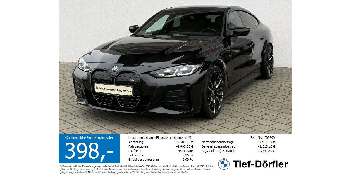 BMW i4 78.093 km 40.890 &euro; Marktsteft 97342