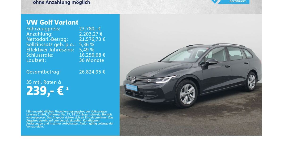 VW Golf 25.000 km 22.980 &euro; Würzburg 97076