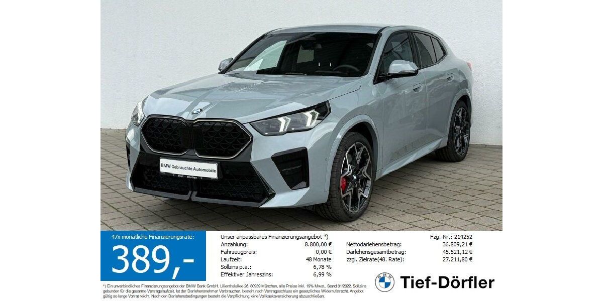 BMW X2 6.775 km 43.690 &euro; Marktsteft 97342