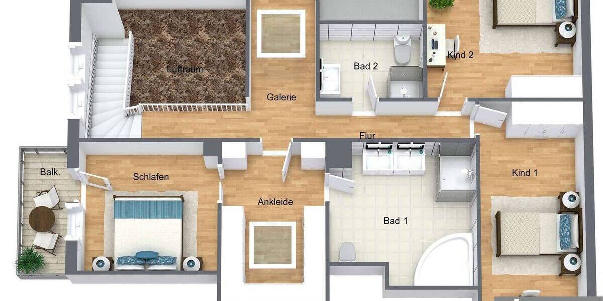 Etagenwohnung Höchberg - 5 Zimmer, 219 m&sup2;, 2.120&euro; | Angebot:26799113