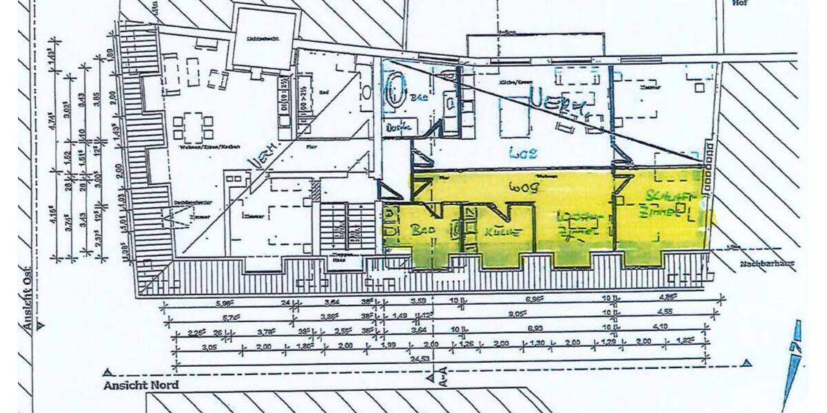 Etagenwohnung Würzburg Altstadt - 2 Zimmer, 67 m&sup2;, 810&euro; | Angebot:26545029