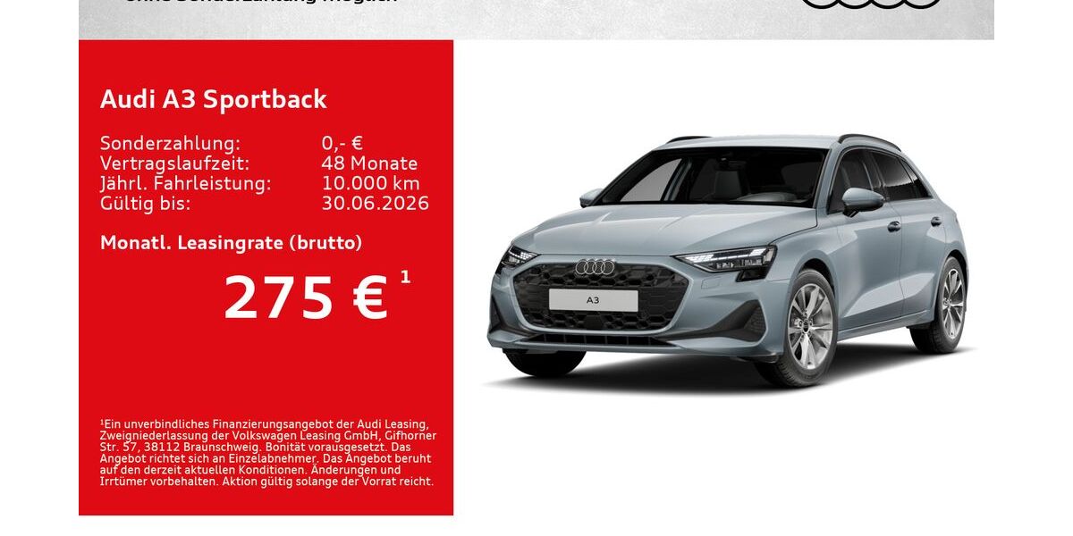Audi A3 7.500 km 31.980 &euro; Kitzingen 97318